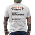 Bachelors Party Checklisttag Do Party Camiseta Hombre Estampado Espalda