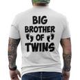 Big Brother Of Twins New Big Brotheriblingギフト メンズTシャツ バックプリント