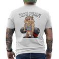 Bissi Pumpi Gym Fitness Meme Bobr Bissi Pumpi Bober メンズTシャツ バックプリント