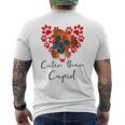 Boxer Dog Cuter Than Cupidalentines Day ボクサー犬 メンズTシャツ バックプリント
