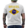 Brasilブラジルブラジル国旗 メンズTシャツ バックプリント