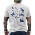 Cats Astronaut In Space Space Cat For Cat Lover Men's T-shirt Back Print