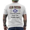 Clan Buchan Tartancottish Family Namecotland Pride メンズTシャツ バックプリント
