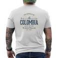 Colombia レトロなスタイルのヴィンテージコロンビア メンズTシャツ バックプリント