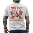 Cowboy Take Me Away ウエスタンバレンタインデー 長袖tシャツ メンズTシャツ バックプリント