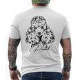 Cute Poodlemall Poodle Dog Portrait Dog Portrait T-Shirt mit Rückendruck