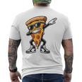 Dabbing Pizza スライス ダンス ピザ 幼児 男の子 ダンス 食通 メンズTシャツ バックプリント