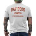 Davidson ノースカロライナ Nc ビンテージ アスレチック スポーツデザイン メンズTシャツ バックプリント