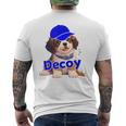 Decoy 愛犬 子犬 デコピン Decoy Kooikerhondje Puppy メンズTシャツ バックプリント