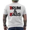 Drum And Bass Rum & Ass メンズTシャツ バックプリント