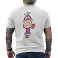 The Flintstones Dino Face Blue T-Shirt mit Rückendruck