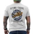 Flying Tigersquadron 第二次世界大戦ヴィンテージ記章 バックプリント メンズTシャツ バックプリント