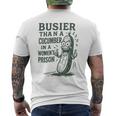 Busier Than A Cucumber In A Women's Prison Men's T-shirt Back Print
