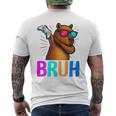 Capybara Gamer Meme Cool Gaming Humor Animal Lover 長袖tシャツ メンズTシャツ バックプリント