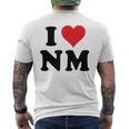 I Heart Nm Initials I Love NM First And Last Name N M メンズTシャツ バックプリント