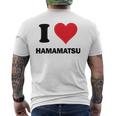 I Heart 浜松 Japan Love 日本土産 メンズTシャツ バックプリント