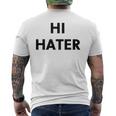Hi Hater Bye Hater メンズTシャツ バックプリント