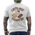 Kawaii'mores Let's Get Toast キュート 面白い キャンプ 駄洒落。 メンズTシャツ バックプリント
