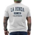 La Honda カリフォルニア Ca ビンテージ アスレチック スポーツデザイン メンズTシャツ バックプリント