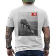 Life Picture Collection 馬と猫（1） メンズTシャツ バックプリント