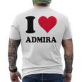 I Love Admira メンズTシャツ バックプリント