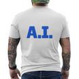 I Love AI 人工知能 長袖tシャツ メンズTシャツ バックプリント