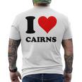 I Love Cairns メンズTシャツ バックプリント