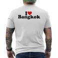 I Love Heart Bangkok タイ Bk Bkk メンズTシャツ バックプリント