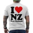 I Love Heart ニュージーランド Nz キウイマオリ文化 メンズTシャツ バックプリント