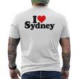 I Love Heartydneyyd Namee Australia メンズTシャツ バックプリント
