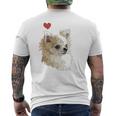 I Love Japan And Chihuahua 長髪 ちわわ ロングヘアママ 長袖tシャツ メンズTシャツ バックプリント