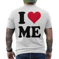 I Love Me メンズTシャツ バックプリント