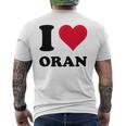 I Love Oran メンズTシャツ バックプリント