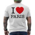 I Love Paris Graphic Novelty & Cool s メンズTシャツ バックプリント