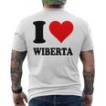 I Love Wiberta メンズTシャツ バックプリント