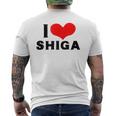 I Lovehiga 愛 ハート 滋賀 滋賀県 日本 お土産 かわいい おしゃれ メンズTシャツ バックプリント