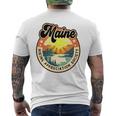 Maine Usa ハイキング ハイカー バックパッカー ハイキング 山 アウトドア 長袖tシャツ メンズTシャツ バックプリント