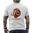 Mammut 氷河期 石器時代 象 ダス イスト マムート コスチューム 長袖tシャツ メンズTシャツ バックプリント