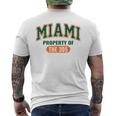 Miami Property 305 ストリートウェア マイアミシティカルチャースタイル メンズTシャツ バックプリント