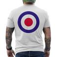 Mod Target レトロ Mods Arrow Targets ファッション メンズTシャツ バックプリント