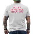 My Boyfriend Is Hotter Than You メンズTシャツ バックプリント