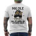 Nicole コスチューム かわいい 定義 名入れ Nicole メンズTシャツ バックプリント