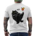 No Kings In America Black Cat Men's T-shirt Back Print