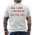 Now I Have A Machine Gun Ho Ho Ho メンズTシャツ バックプリント