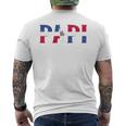 Papi Repubblica Dominicana Bandiera Festa Del Papà Orgoglio Patriottico T-shirt da uomo con stampa posteriore