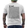 Pi 314 Pi 数字記号 数学 科学ギフト メンズTシャツ バックプリント