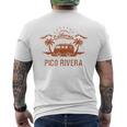 Pico Rivera Ca カリフォルニア レトロ ビンテージ サーフィン ビーチ メンズTシャツ バックプリント