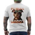 Pitbull Daddyピットブル・パパ・ヴァタータグ アメリカン・ピット・ブル・テリア・パパ 長袖tシャツ メンズTシャツ バックプリント