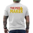 The Pizza Maker Pizza Making メンズTシャツ バックプリント