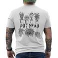 Pot Head 観葉植物 庭師 面白い 観葉植物 メンズTシャツ バックプリント